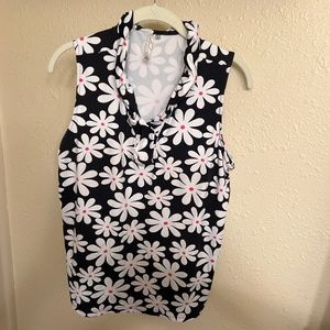 Lulu B womens v neck ruffle neck